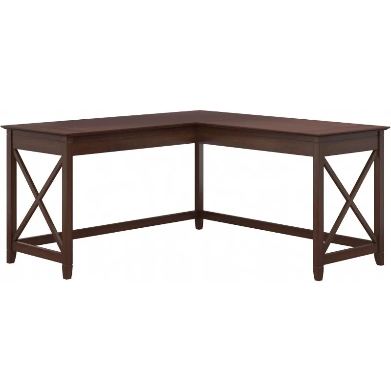 

60W Modern Farmhouse L Shaped Desk in Cape Cod | 60-Inch Corner Table for Home Office