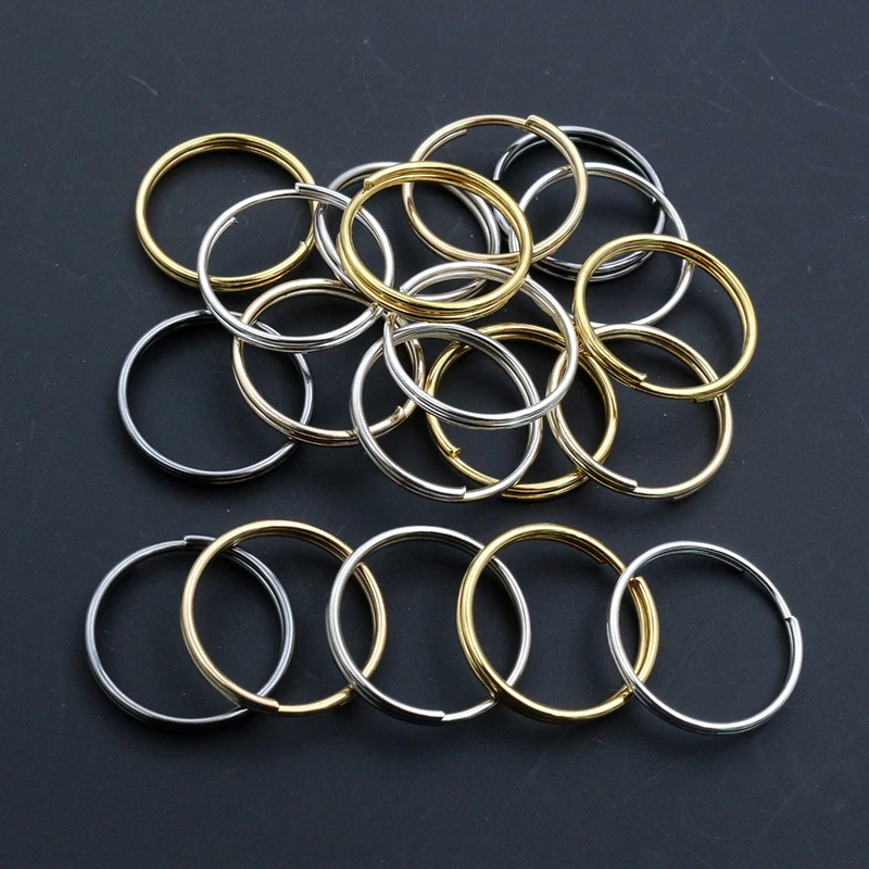 

20mm 50pcs/Lot Open Jump Rings Double Loops Gold Color Silver Split Connectors For Jewelry Making Supplies DiY