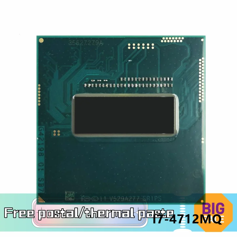 

Процессор Core i7-4712MQ i7 4712MQ SR1PS 2,30 ГГц, четырехъядерный, восьмипоточный, 6 Мб, 37 Вт, Разъем G3 / rPGA946B