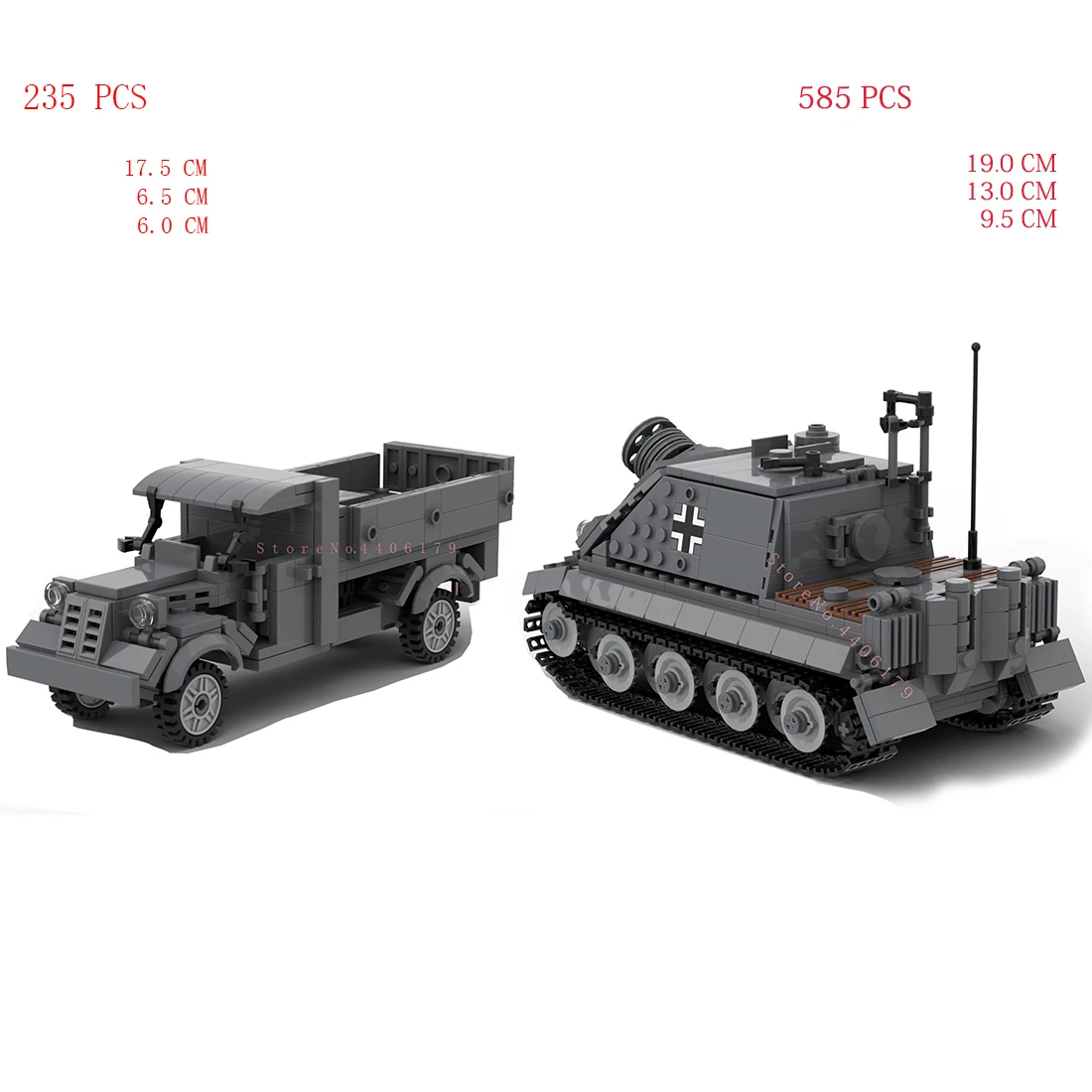 hot military WW2 Germany army vehicles Sturmtiger tank weapons opels Transport truck equipment bricks model Building Blocks toys