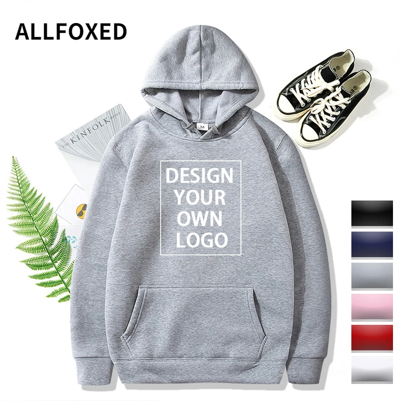 Your OWN Design Text Picture Custom Sweatshirt Unisex DIY Anime Print Hoodies Loose Casual Hoody LOGO Clothing Sportswear