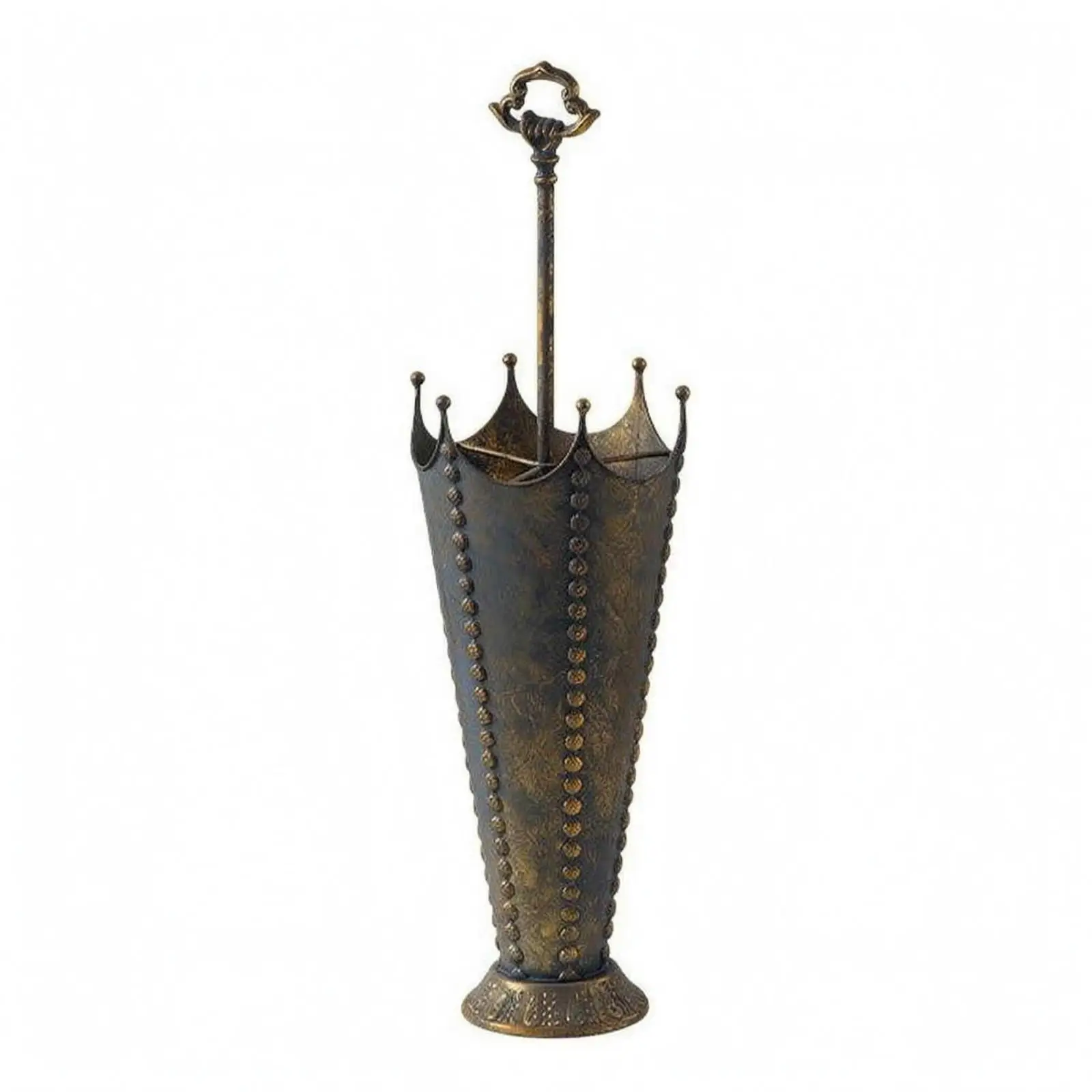 Metal Umbrella Stand Tapered Cone Shape Home Storage Pedestal Base for Shop