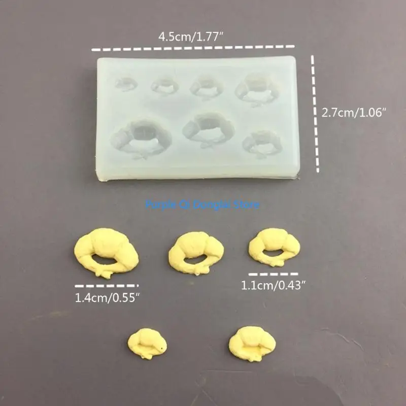 

L21E MINI TOAST-BREAD SOAP Silicone Mimulation Flyling Силиконовая плесень миниатюра