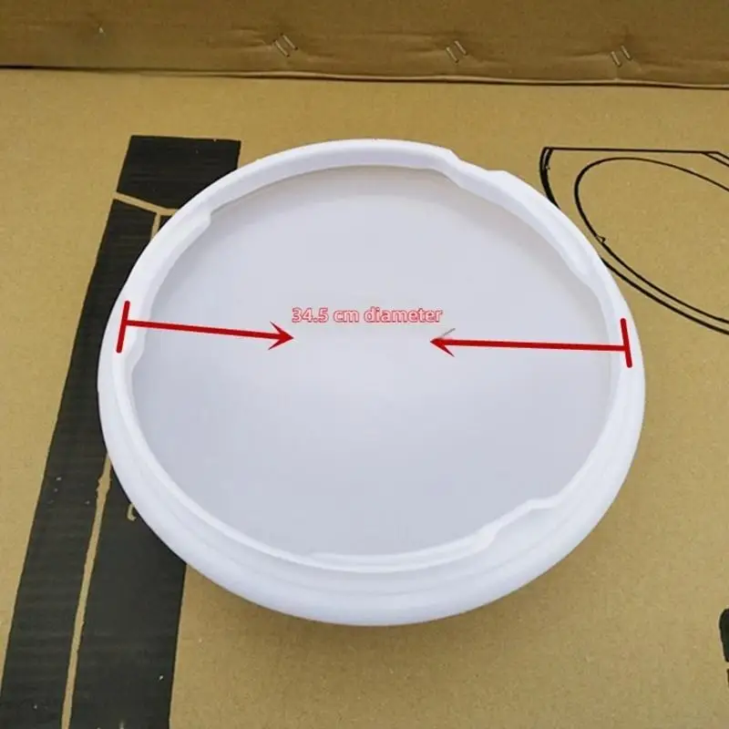 Round Light Fixture Cover Smooth Surfaces Suitable for Multiple Bulb Types 