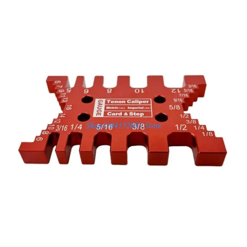 Y6GD Metric & Imperial Card Gauge for Measuring Height Woodworking Router- Table Machine Gaps Gauge Ruler
