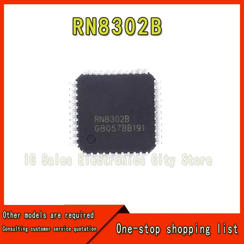 Chip IC, 5 piezas, RN8302, RN8302B, QFP44, RN7302, QFP32, Stock al por mayor