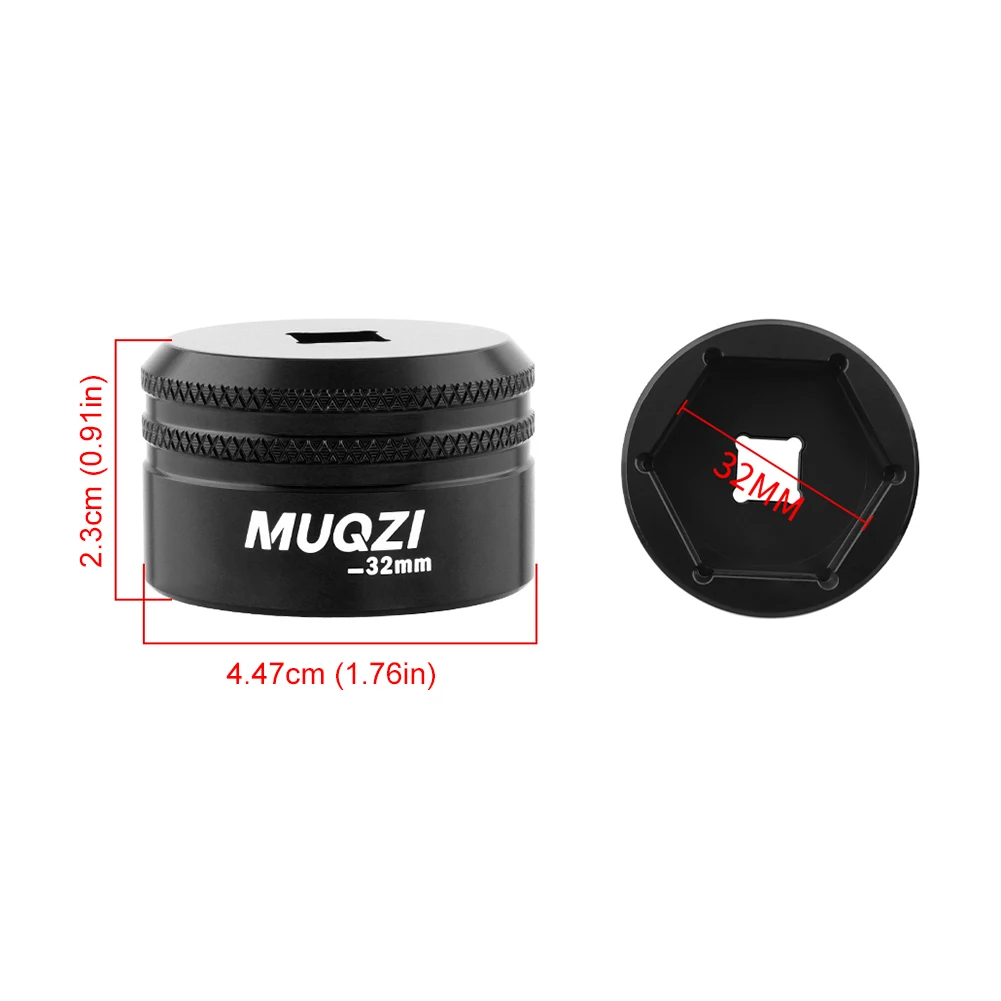 26/28/32 مللي متر مقبس مسطح أداة سبائك الألومنيوم دراجة شوكة Topcap المقبس محرك مقبس مسطح ل SUNTOUR EPIXON