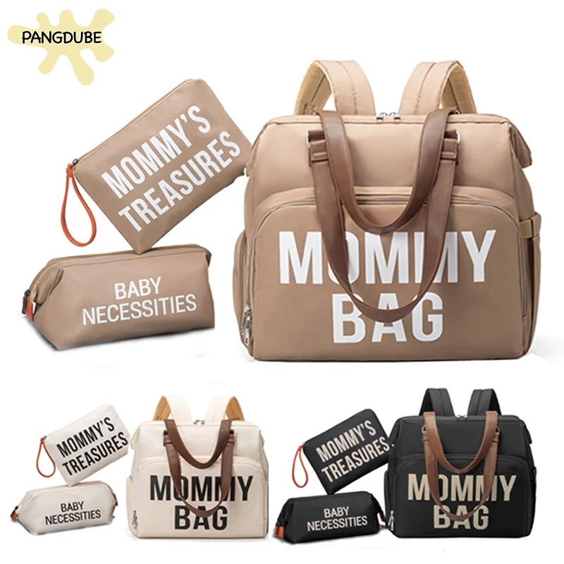 3pcs/set Mommy Backpack Family Baby Diaper Bag for Mom Set of Bags for Maternity Hospital Baby's Stuff Bag Maternity Bag Kit