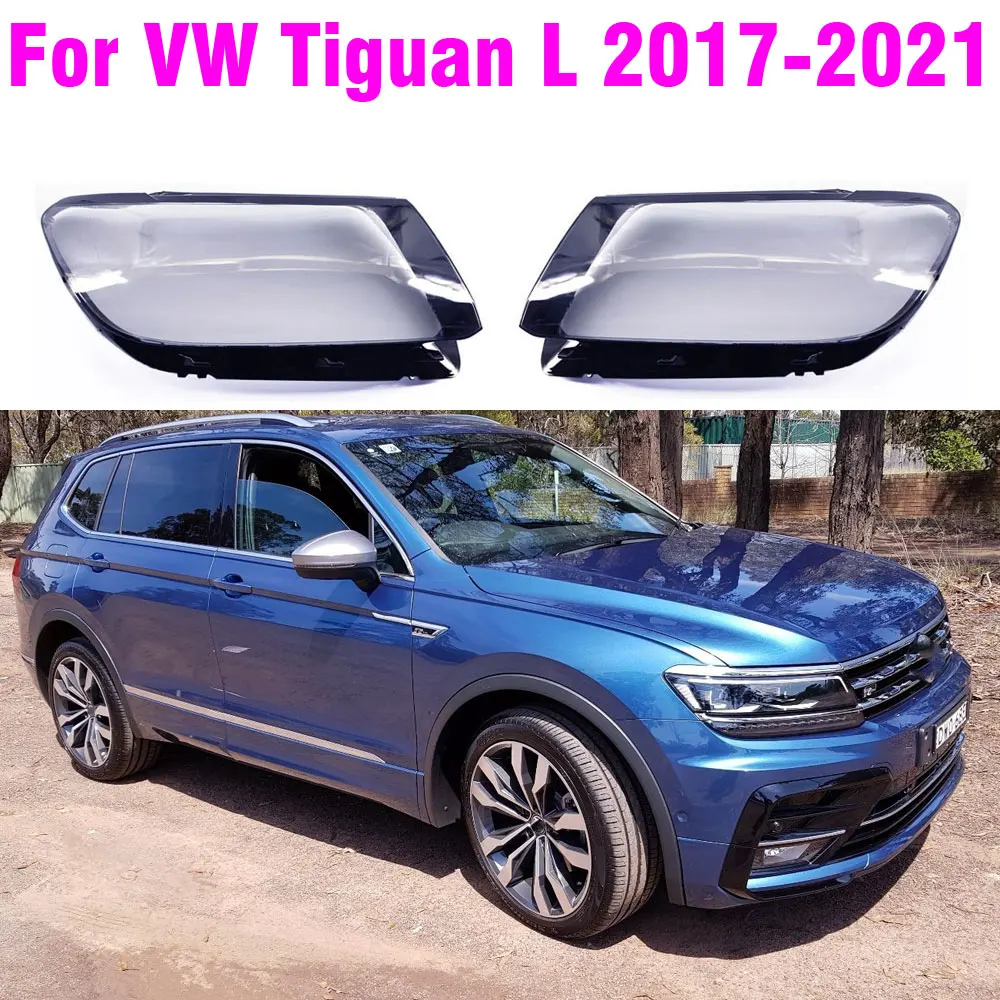 Front Headlamp Cover For VW Tiguan L 2017 2018 2019 2020 2021 Transparent Headlight Shell Plexiglass Replace Original Lampshade