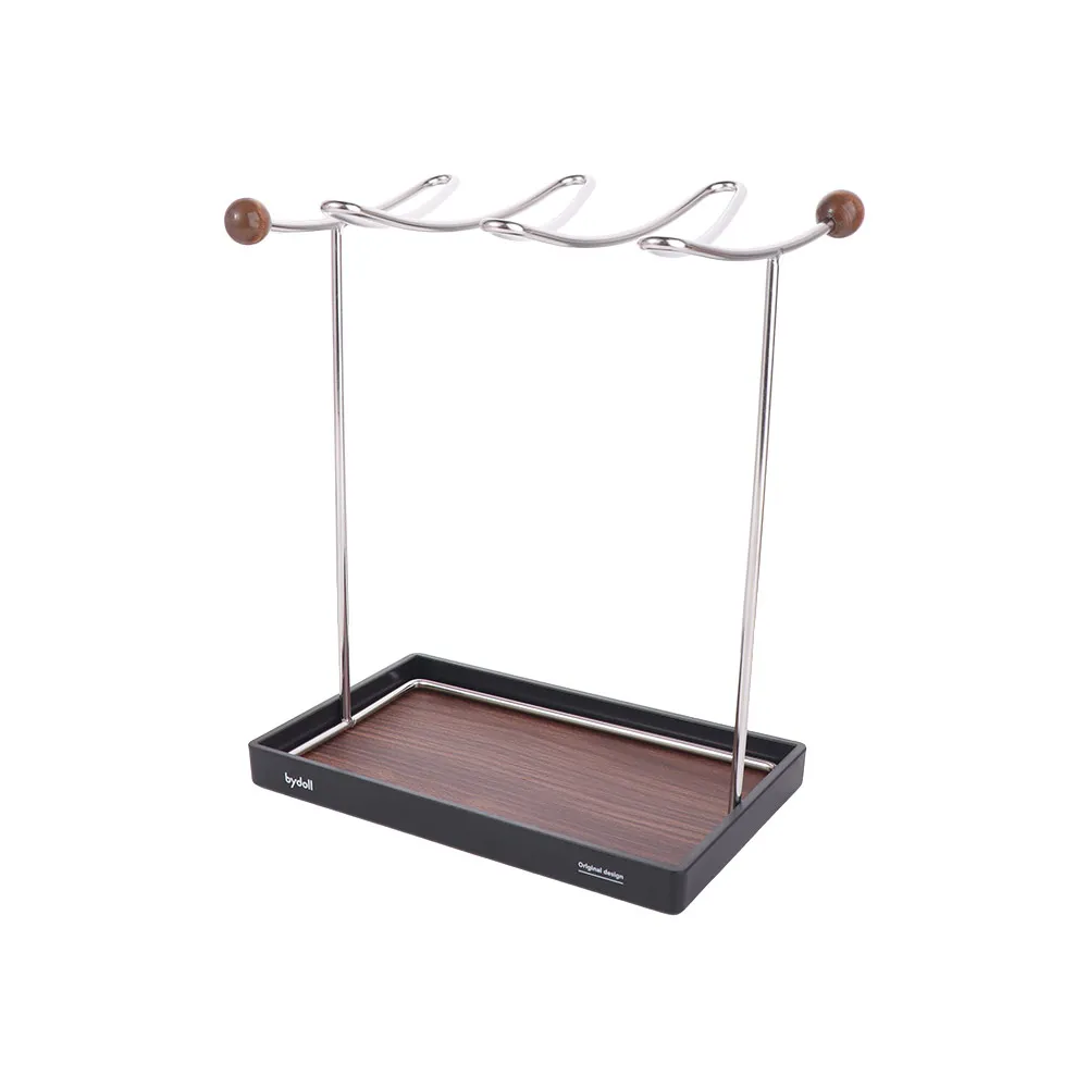 

Винтажная подставка для кофейных чашек, элегантный сухой быстро держатель для хранения бокалов, подвесная полка для ювелирных изделий из нержавеющей стали, столешница