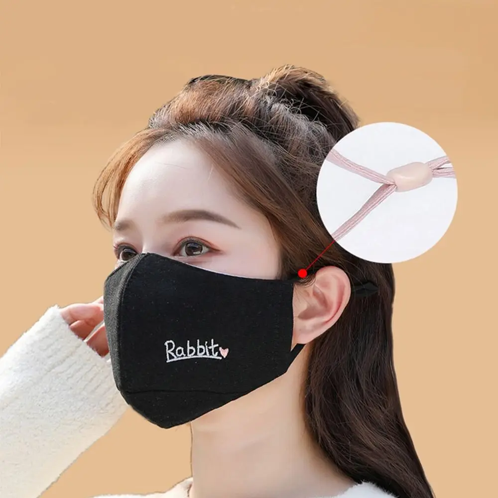 New Washable Cotton Masks Soft Cold Protection and Warm Face Mask Adjustable Breathable Winter Mask for Fall and Winter