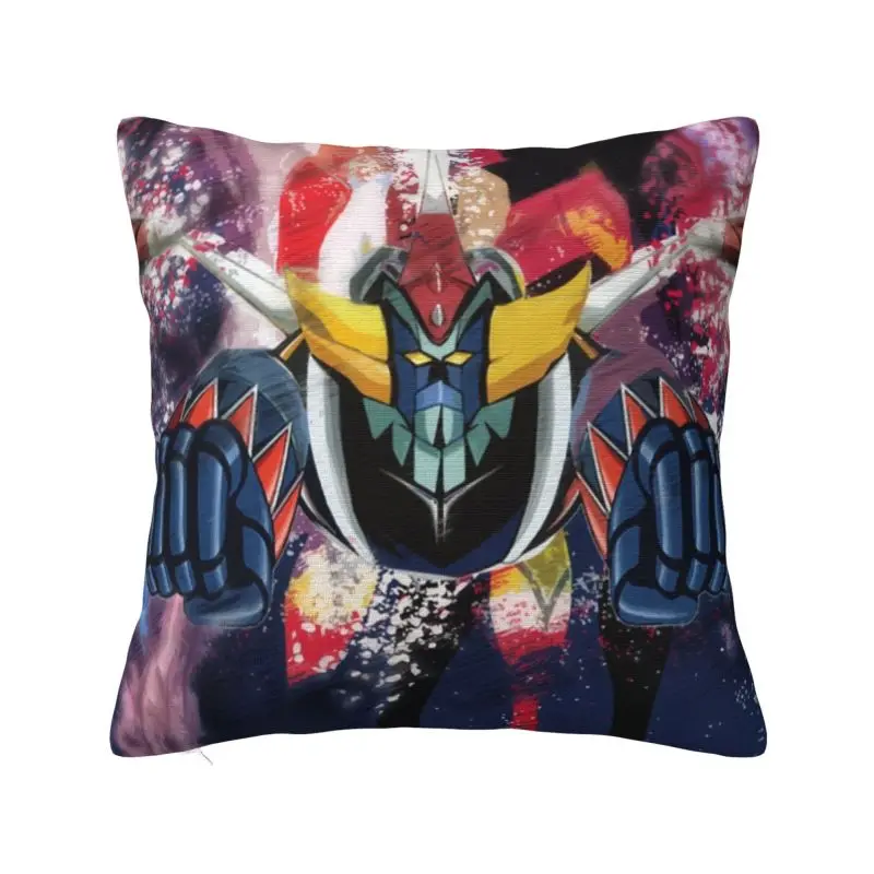 Cool Goldorak Grendizer Pillow Covers Bedroom Decoration Luxury Ufo Robot Anime Cushions for Sofa Square Pillowcase