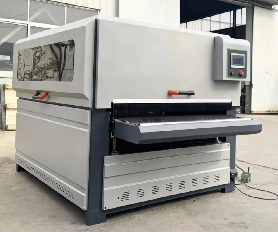 China Factory Fully Automatic Woodworking Wooden Board Polishing Machine CNC Wood Brush Sanding Polishing Machine for MDF Door