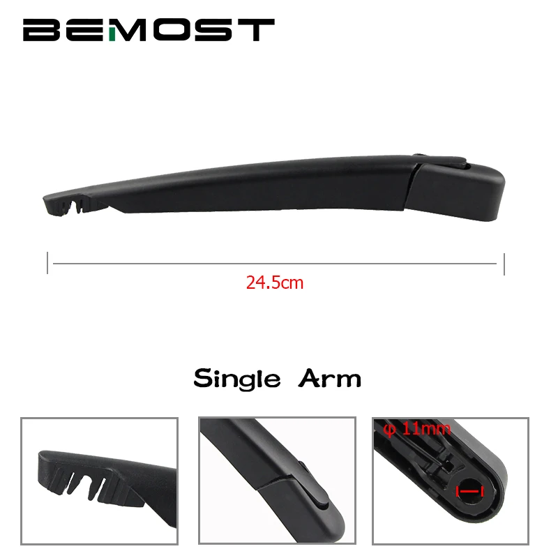 BEMOST Car Rear Windshield Wiper Arm Blades Brushes For Renault Megane 2 2004 Onwards Hatchback Window Windscreen Auto Styling