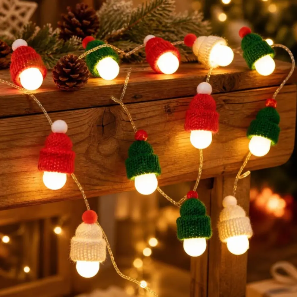 Festive Ambient LED Christmas Tree Ornament Lights Soft Glow Reflective Silver Mosaic Balls String Lights Warm Glow