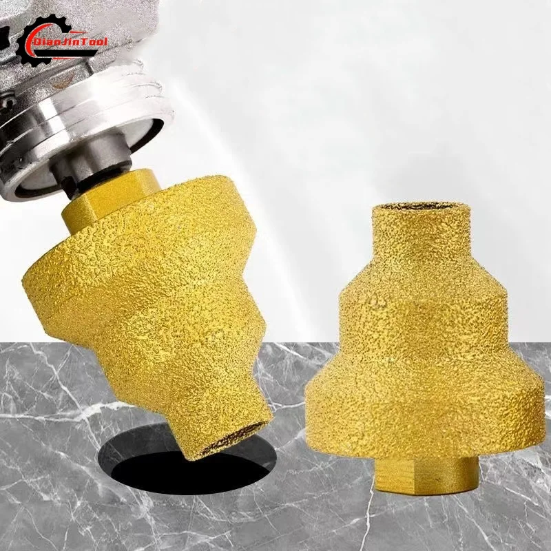 Broca escalonada para soldadura de 20-50mm, broca enrutadora de chaflán de diamante, amoladora angular, sierra perforadora, herramienta cortadora de bordes de mármol y piedra para azulejos