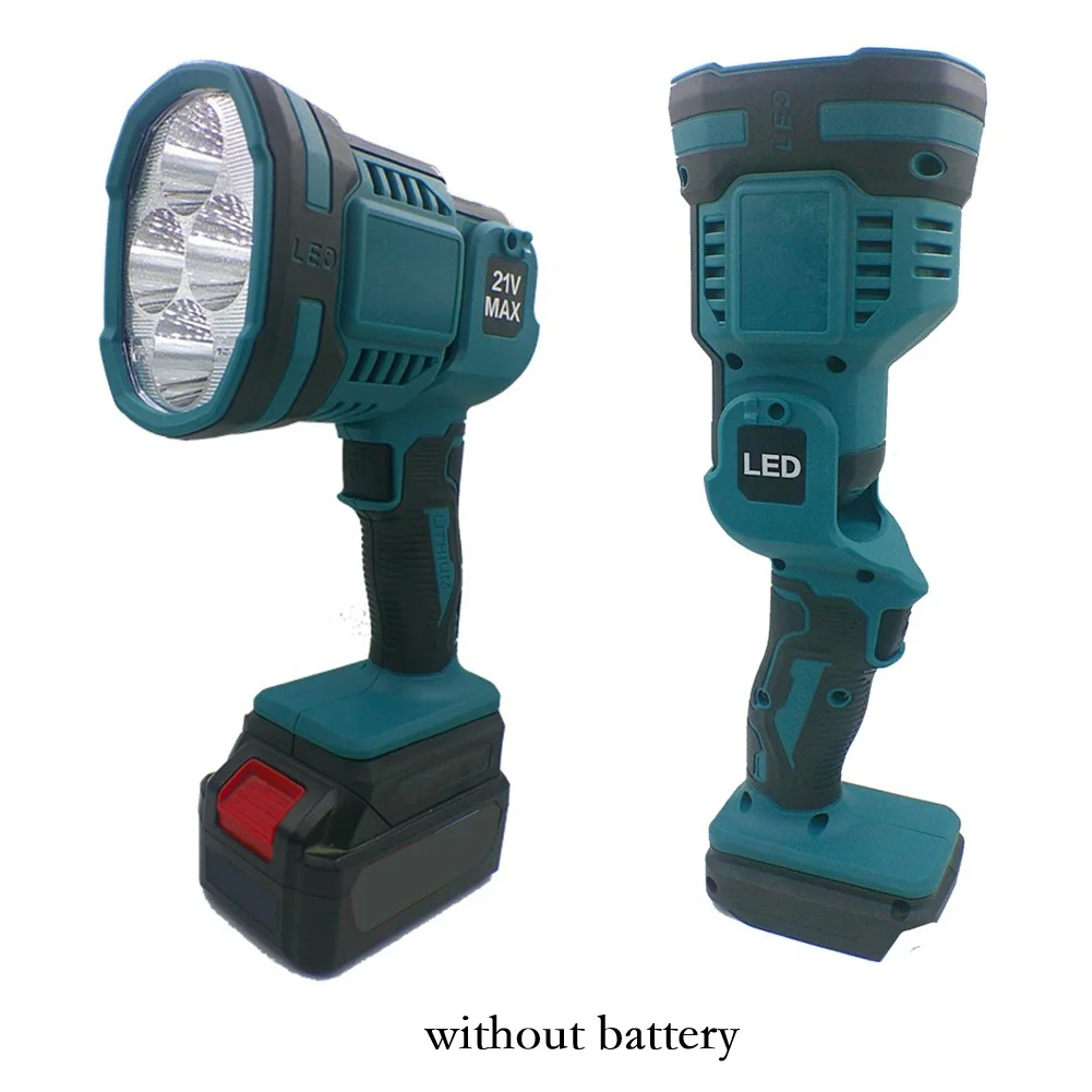 

16W LED Cordless Flashlight Work Light For Dongcheng 20V Battery 1200 Lumen Adjustable Head For Auto Repair Camping
