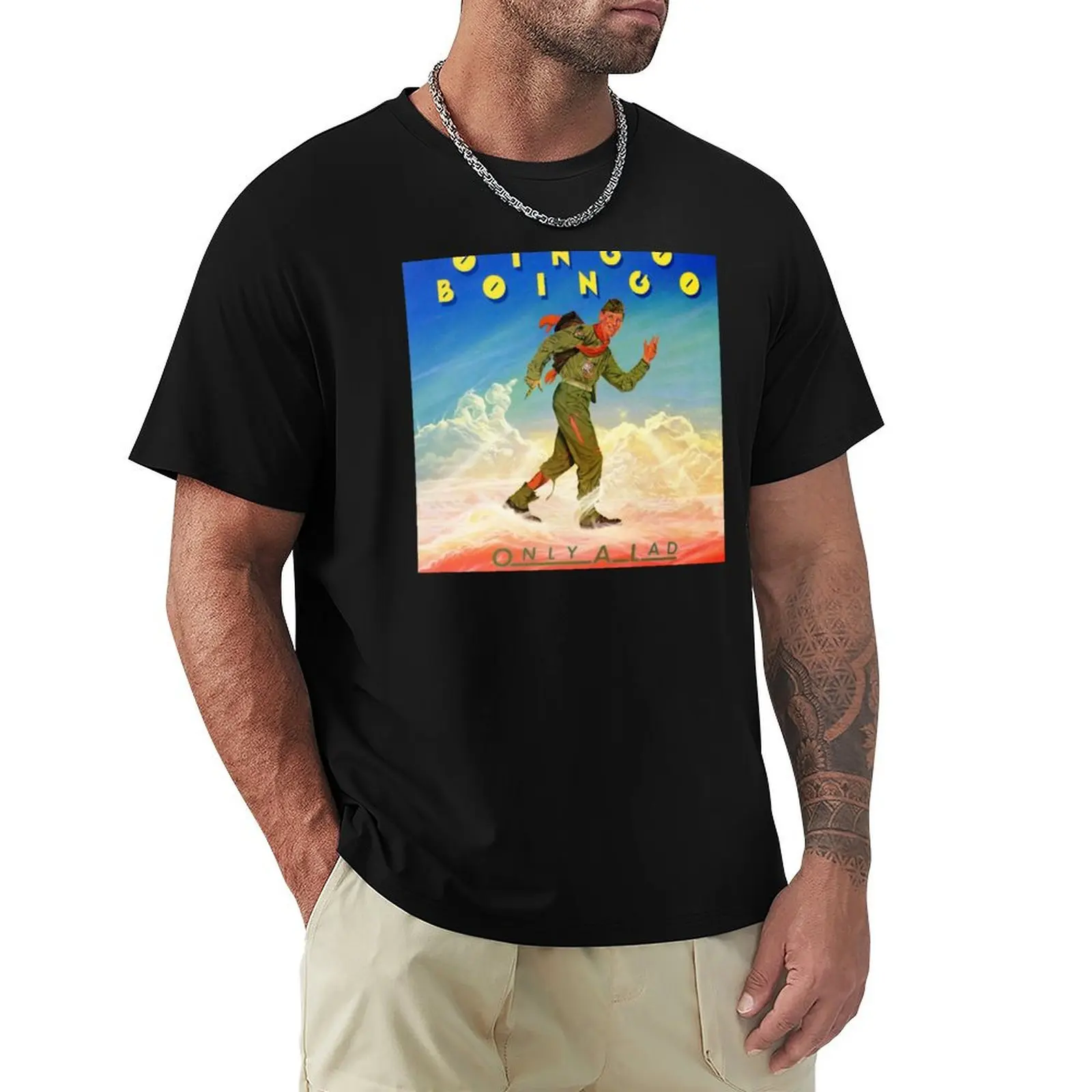 boingo - only a lad T-Shirt Retro Graphic Print T-Shirt