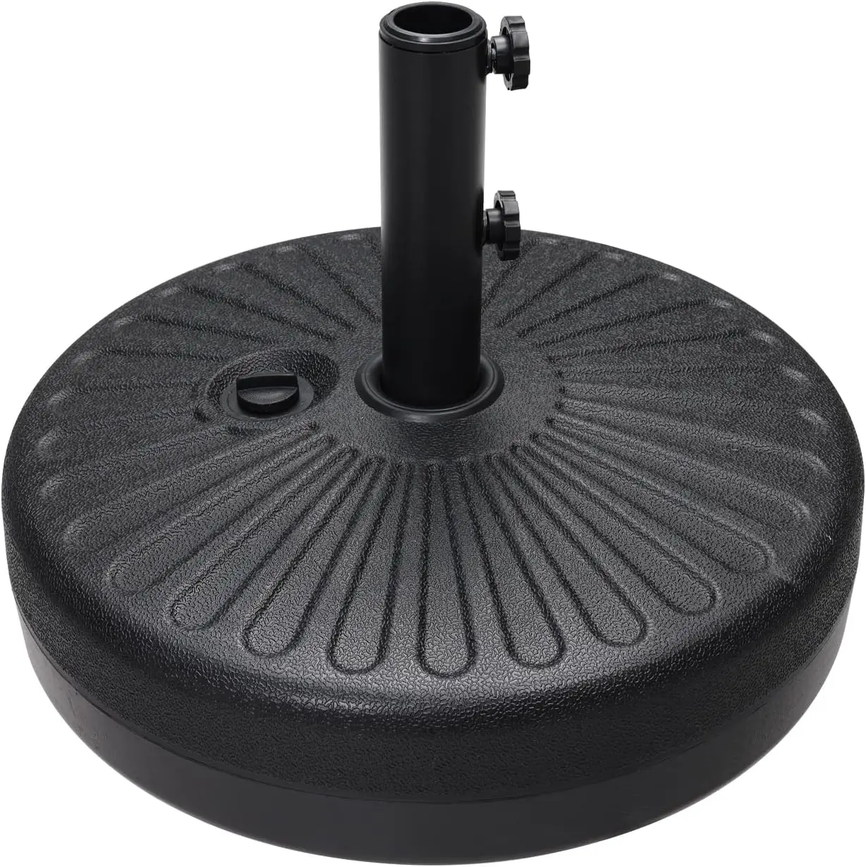 48.5lbs Umbrella Base Water Filled Stand Market Patio Outdoor Heavy Duty Umbrella Stand Holder(Black)