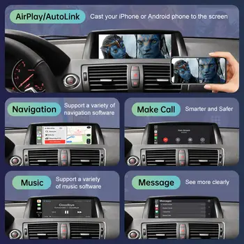 適用於BMW1系E81 E82 E87 E88(2008-2012)的無線CarPlay,支援Android Auto、Carplay、MirrorLink、AirPlay、GPS CarPlay功能 10 最佳銷售 BMW1系E82 CarPlay - №5