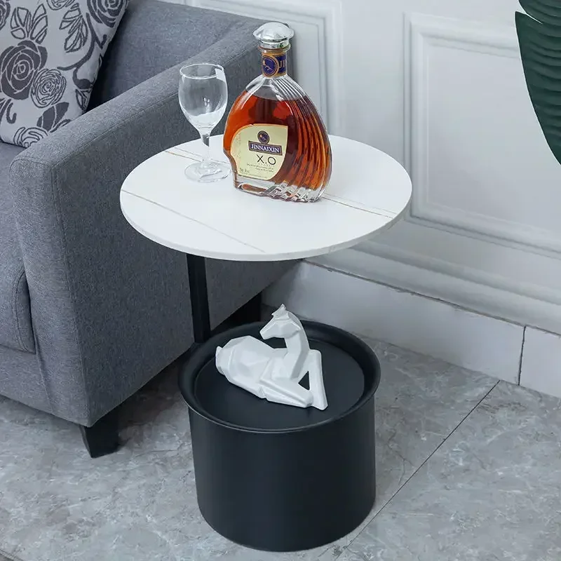 

Скандинавский современный новый многофункциональный двухслойный простой диван, угловой столик, журнальный столик, светильник, роскошная прикроватная стойка для хранения, боковая