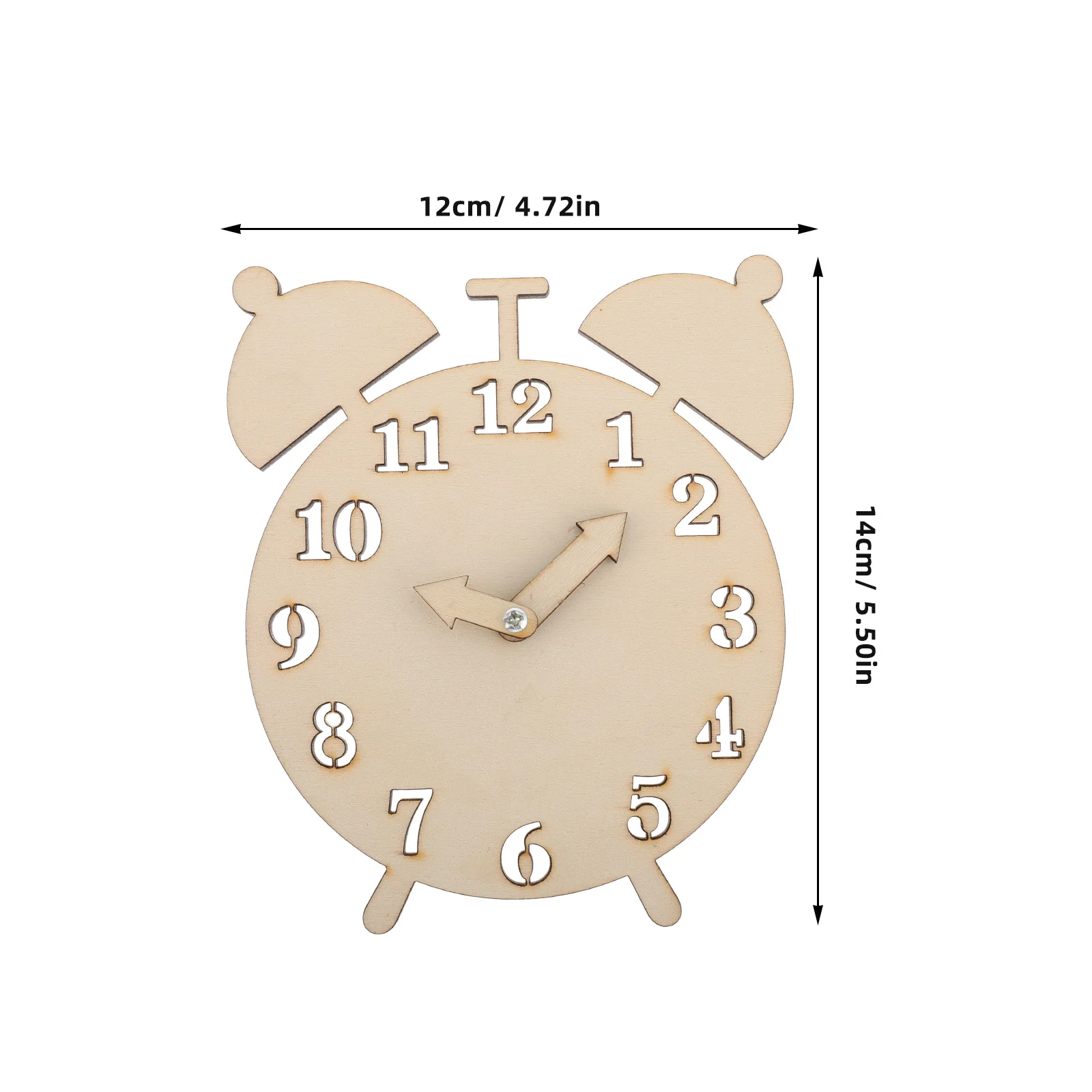 HAPINARY Houten Klok Kit Wiskunde Puzzel voor Kinderen Glad Leren Speelgoed Voorschoolse Educatieve Ambachtelijke Vervanging Druk Bord