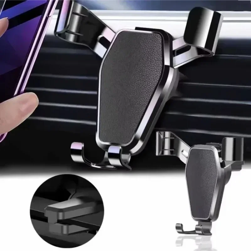 Car phone holder vent clip installation Car phone holder GPS phone suitable for iPhone, Samsung, Android
