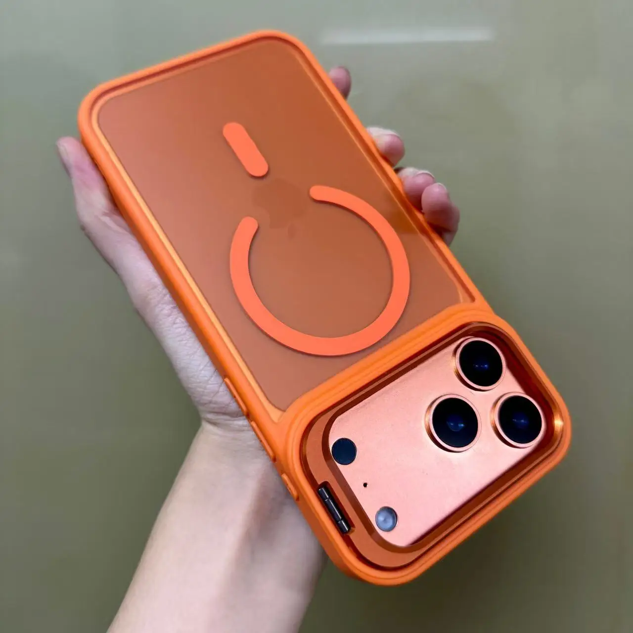 دعامة معدنية جديدة شفافة غير لامعة لهاتف Magsafe حافظة مغناطيسية لهاتف iPhone 17 Pro Max 17 Air 16 15 14 13 12 Pro Max