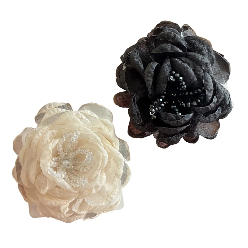 Women Collar Lapel Pin Lady Flower Brooches Perfect for Wedding Engagement