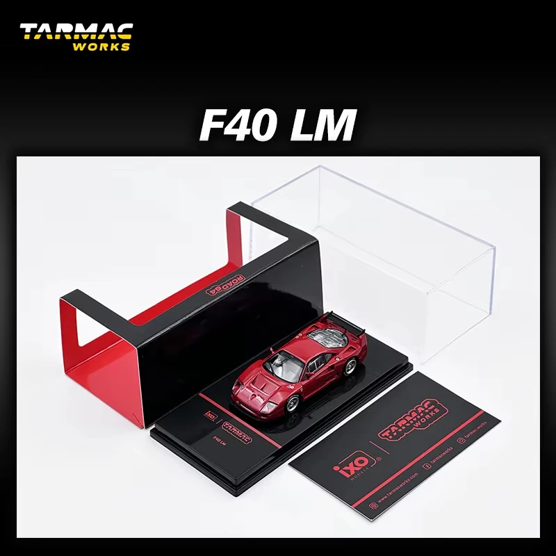 1:64 F40 Lightweight White Diecast Car Model Collection Miniature Toy Tarmac Works