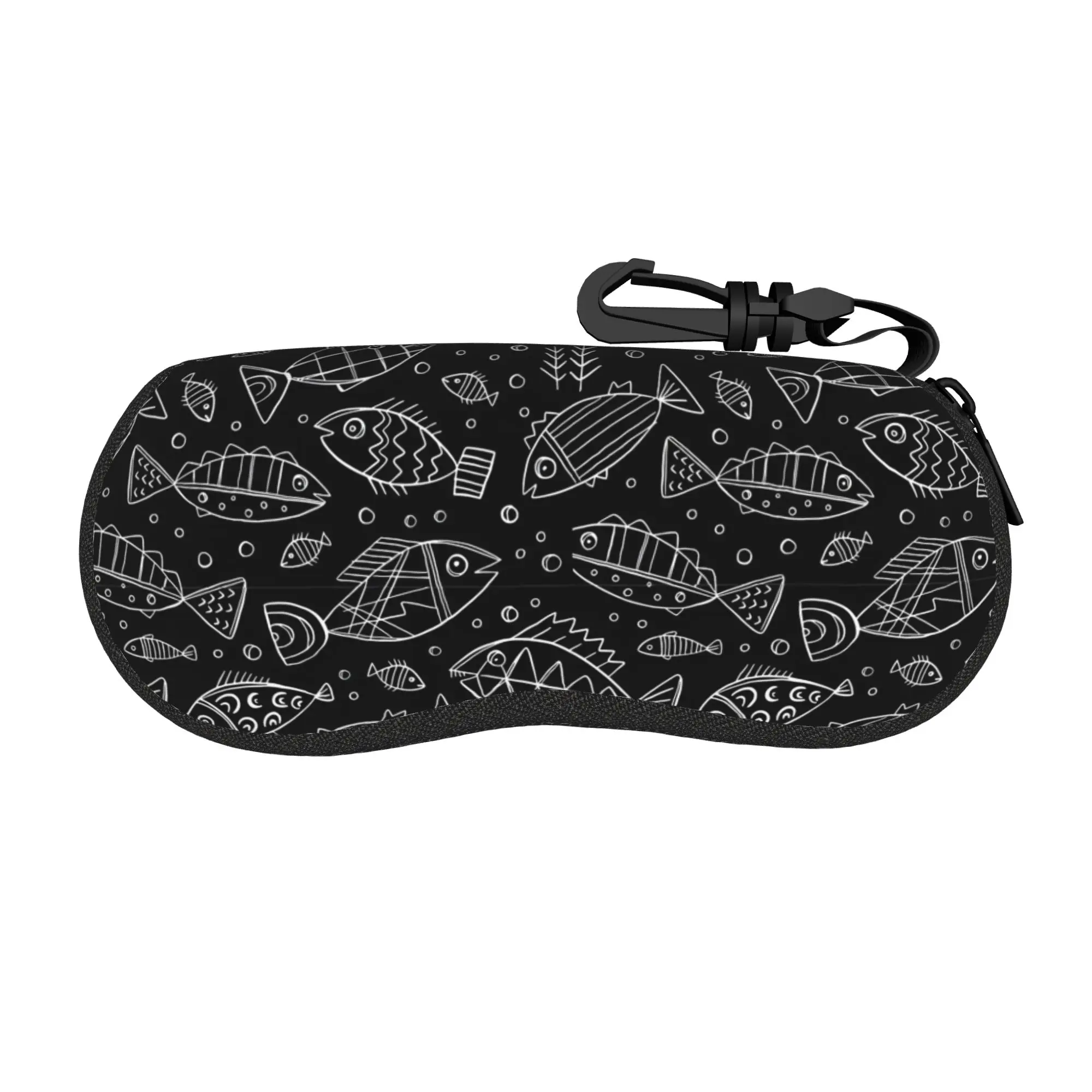 Traditional Goldfish koi fish  Glasses Case Gift For Fans  Zipper  Eyeglasses Box Cute Eyeglasses Box