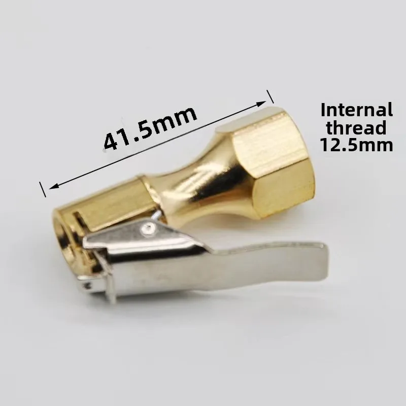 Car Tire Air Chuck Inflator Pump Valve Connector Clip-on Adapter Car Brass 6mm 8mm Tyre Wheel Valve For Inflatable Pump