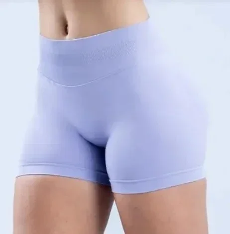 DyfneImpact Shorts With Logo Women Scrunch Bum Gym Low Waist Seamless Yoga Shorts Workout Biker Short Stretch Fitness Short