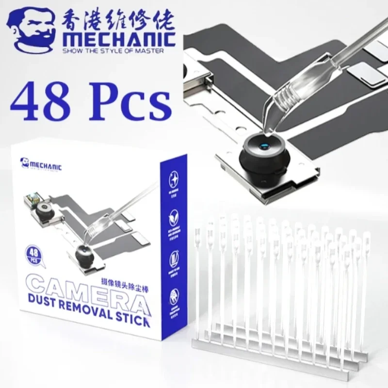 Pulitore per obiettivo fotocamera meccanico CD48 48 pz/scatola Rimozione polvere di impronte digitali per strumenti di pulizia dello schermo dell'obiettivo della fotocamera del telefono