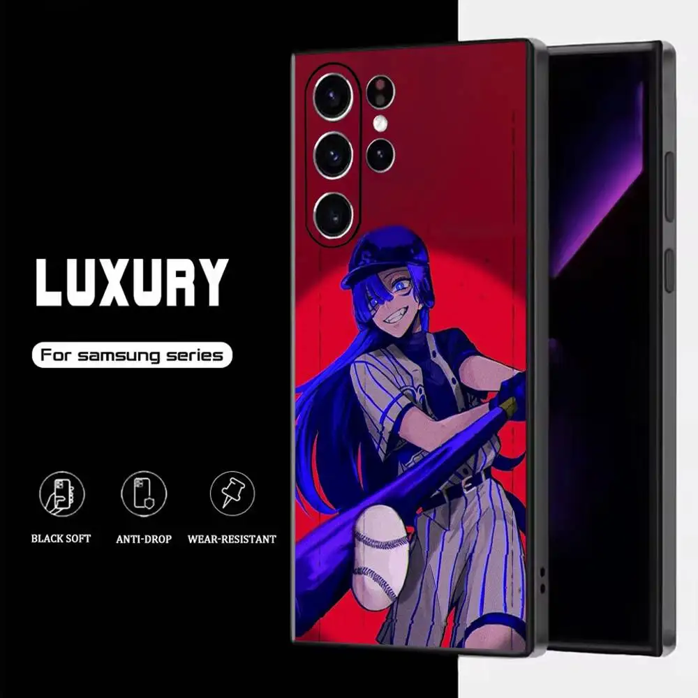 Custodia per telefono artista A-Ado per Samsung S25, S24, S23, S22, S21, S20, S10, Ultra, Plus, Lite, FE, Cover morbida in silicone nero