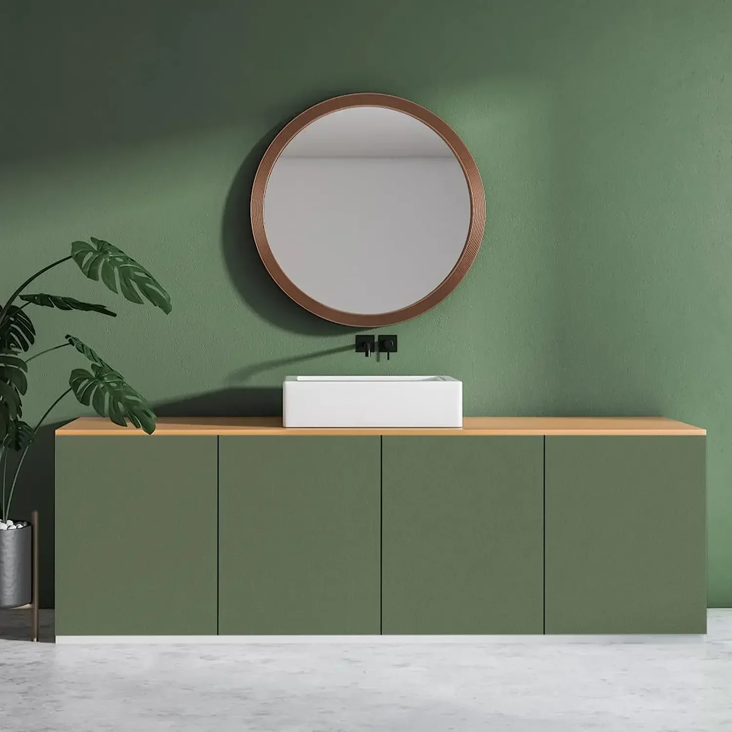 Green Wallpaper Self Adhesive and Removable Vinyl 3D Film Stick Paper To Apply Wall Home Decorative Liner Table and Door Reform