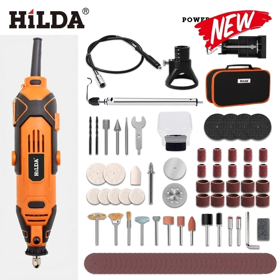 HILDA Electric Drill Grinder Engraving Pen Mini Drill Electric Rotary Tool Grinding Machine Accessories Power Tool