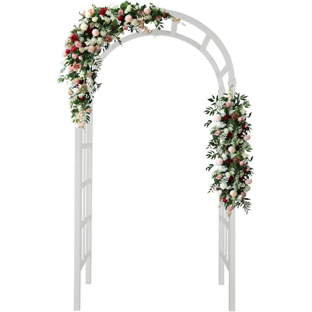 

Vinyl Garden Arbor,PVC Wedding Arch for Ceremony Party,Garden Trellis for Climbing Plants Outdoor,Arch Backdrop Stand for Garden