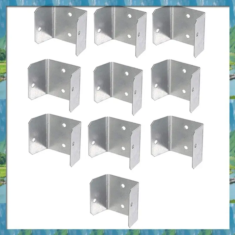 AB07 ร้อนแผงรั้วคลิป Trellis รั้วที่ปลอดภัยหรือ Refixpanel ชุบสังกะสีรั้วคลิป Anti Rattling รั้วแผง (Pack Of 10) 3