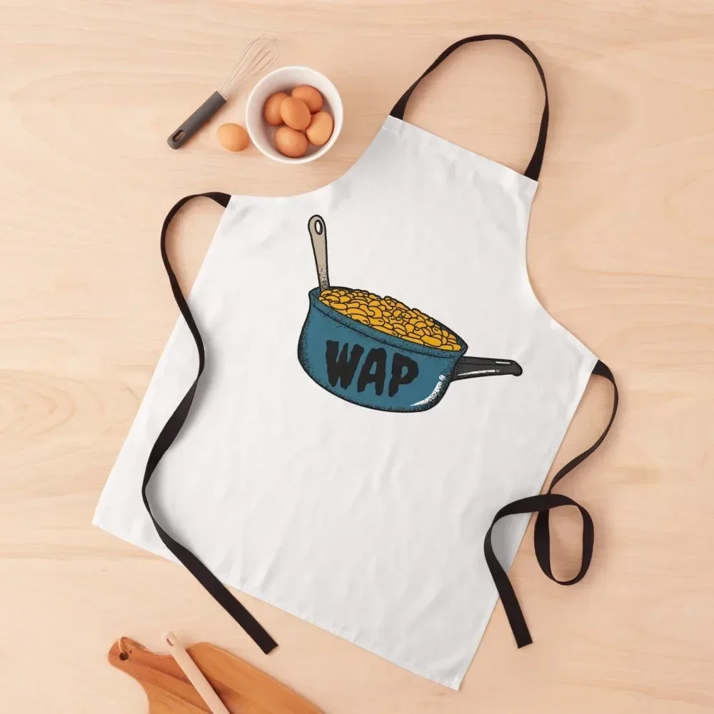 

Macaroni In A Pot WAP Sticker Apron Bib For Kitchen barber men Kitchen Handle For Women Apron