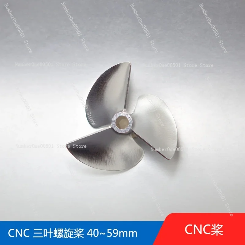 

CNC Aluminum Alloy Three-blade Propeller 40-59mm Pitch 1.4 Positive and Negative Propeller Model Propeller Parts.