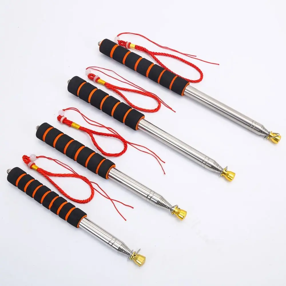 1.6/2/2.5/3M Upgrade Bold Flexible Handle Flagpole Telescopic Stainless Steel Tour Guide Banner Flagstaff Teaching Stick Teacher