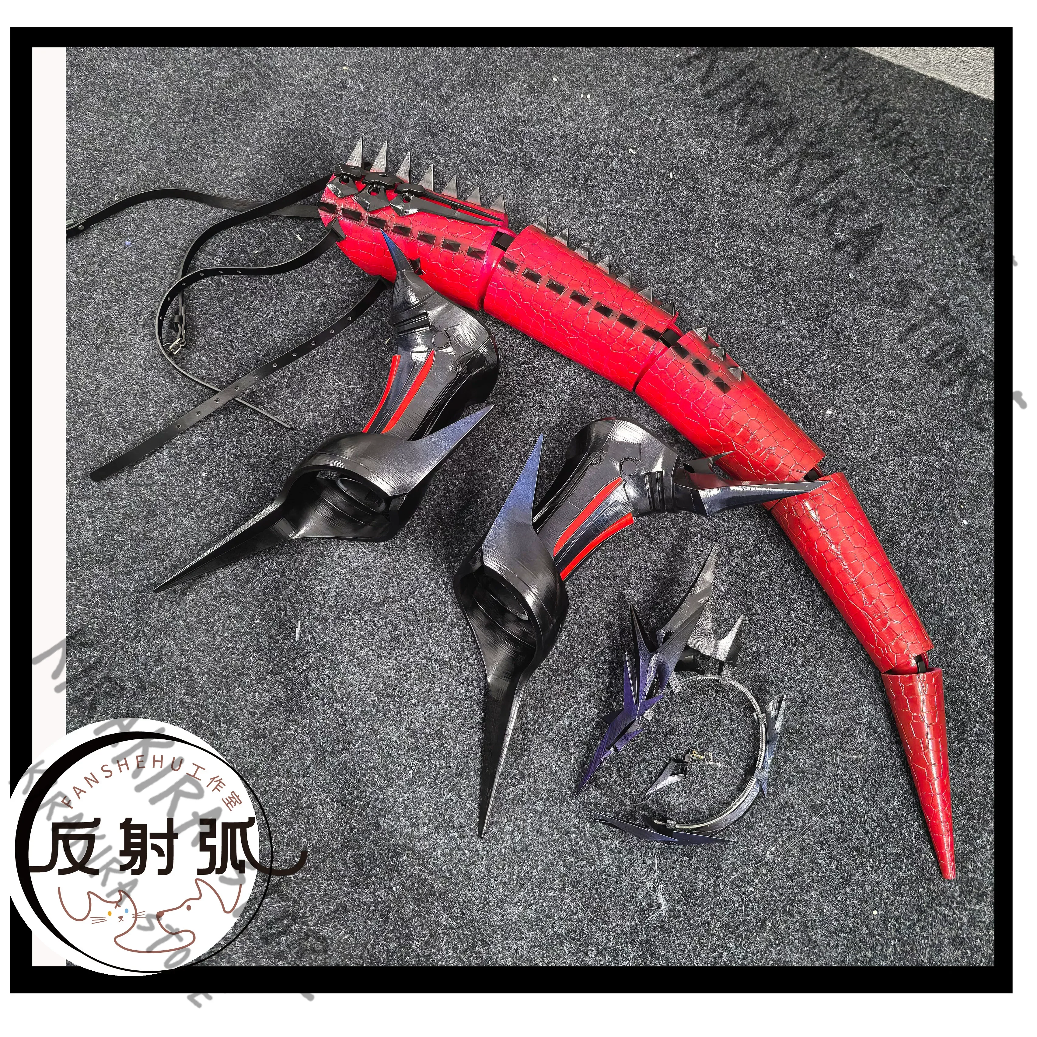 

Arknights Nephis Cosplay Hand Armor Tail Headwear Women's Clothing Game Role-playing 3D Printing Figurine Garage Kits Periphery