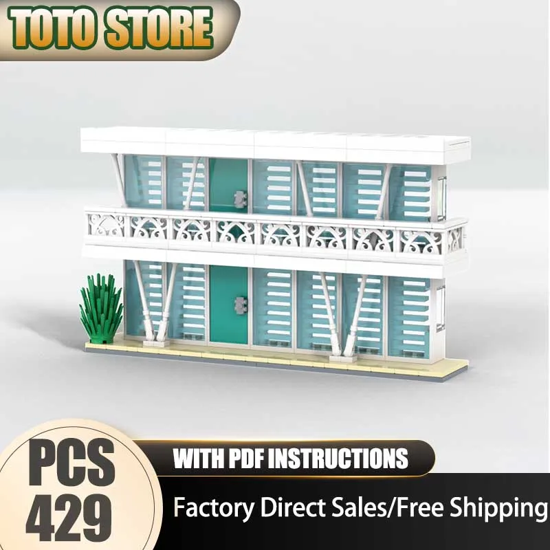 

Famous Scene Moc Building Blocks Modular Movie Apartment Model Technology Brick DIY Assembly Star Movie Construction Holiday Toy