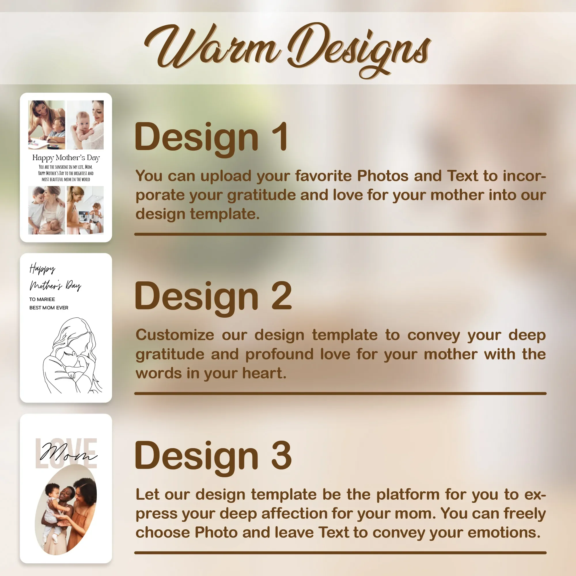 Personalized Mother Photo Couple Collage for Women Men Mom Home Customized Name Memory Picture Plaque Wooden Stand Birthday Gift