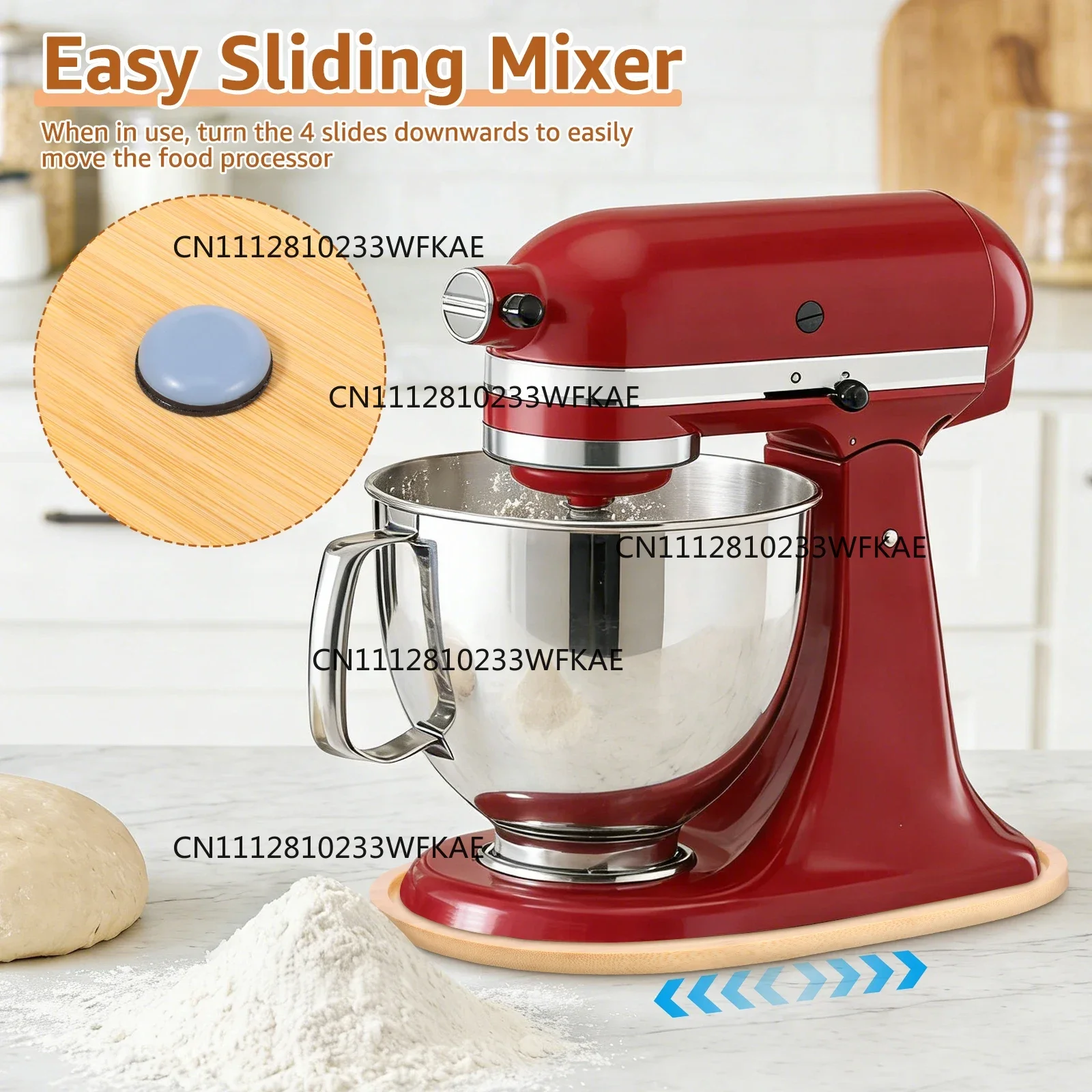 1Pc Stand Mixer Sliding Board Mixer Appliance Slider Tray Mixer Countertop Storage Trays Mixers Slider Mat for 5-7 QT or 4.5-5QT