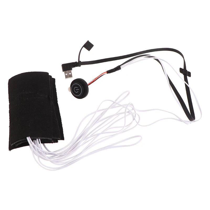 Almofada de aquecimento elétrica, Almofadas de colete aquecido, Aquecedor de fibra para jaquetas, Roupas, Esportes, Caminhadas, Aquecedor para o inverno, 8 em 1