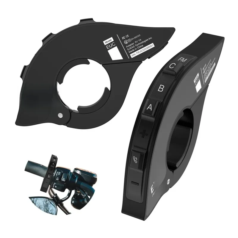 Casque de moto Bluetooth universel EUC, poignée de télécommande fixe sur le guidon