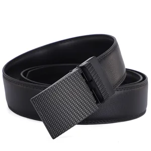 حزام جلدي طبيعي مع مشبك تلقائي ، أسنان جلدية ، إكسسوارات جينز ، سراويل غير رسمية أعلى 10 مبيعات غطاء القضيب مع - No1