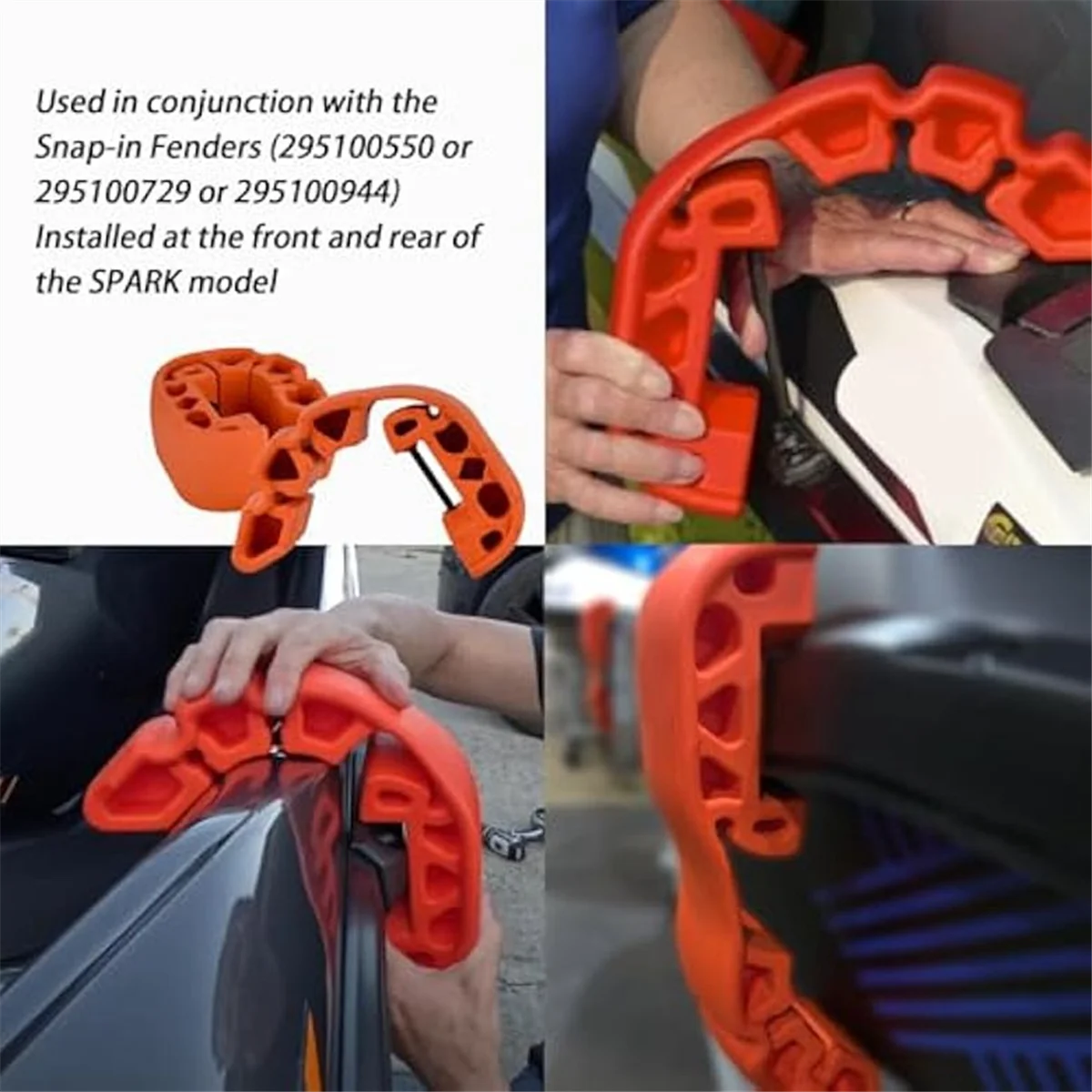 الجودة! قطعتان من المصدات/المصدات تناسب Sea-Doo 295100418   مصدات التزلج النفاثة المقاومة للتمزق